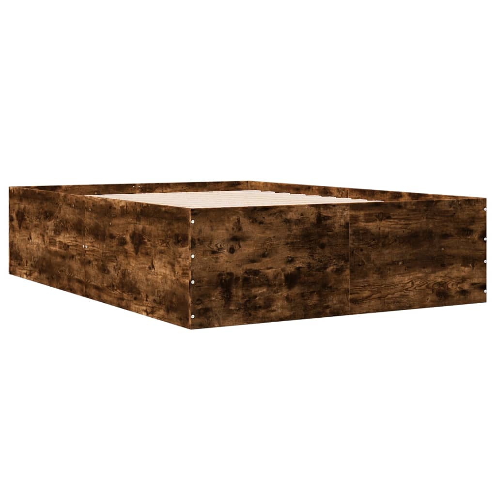 Sengeramme røkt eik 135x190 cm konstruert tre