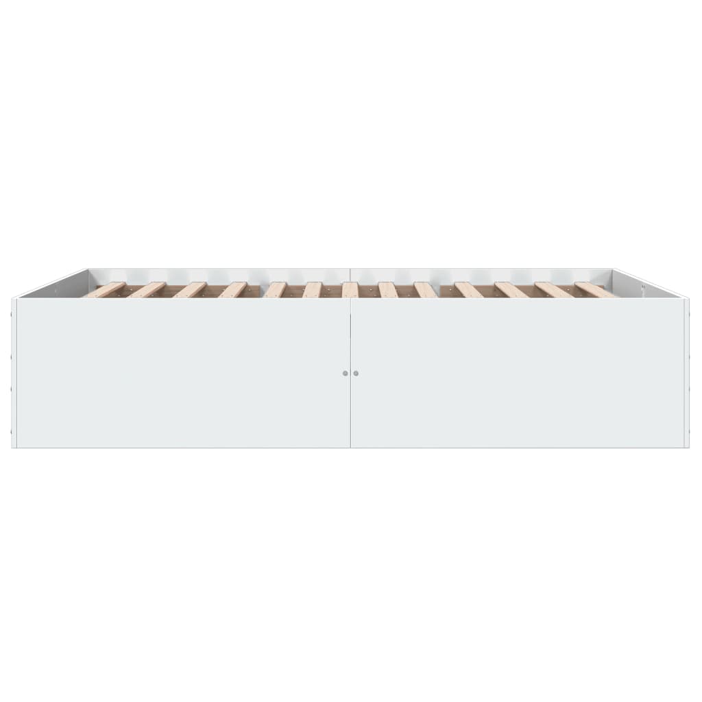 Sengeramme hvit 120x190 cm konstruert tre