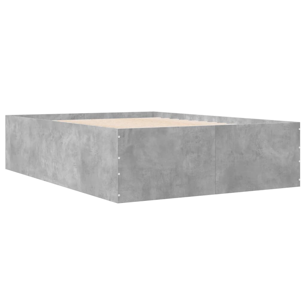 Sengeramme betonggrå 120x190 cm konstruert tre
