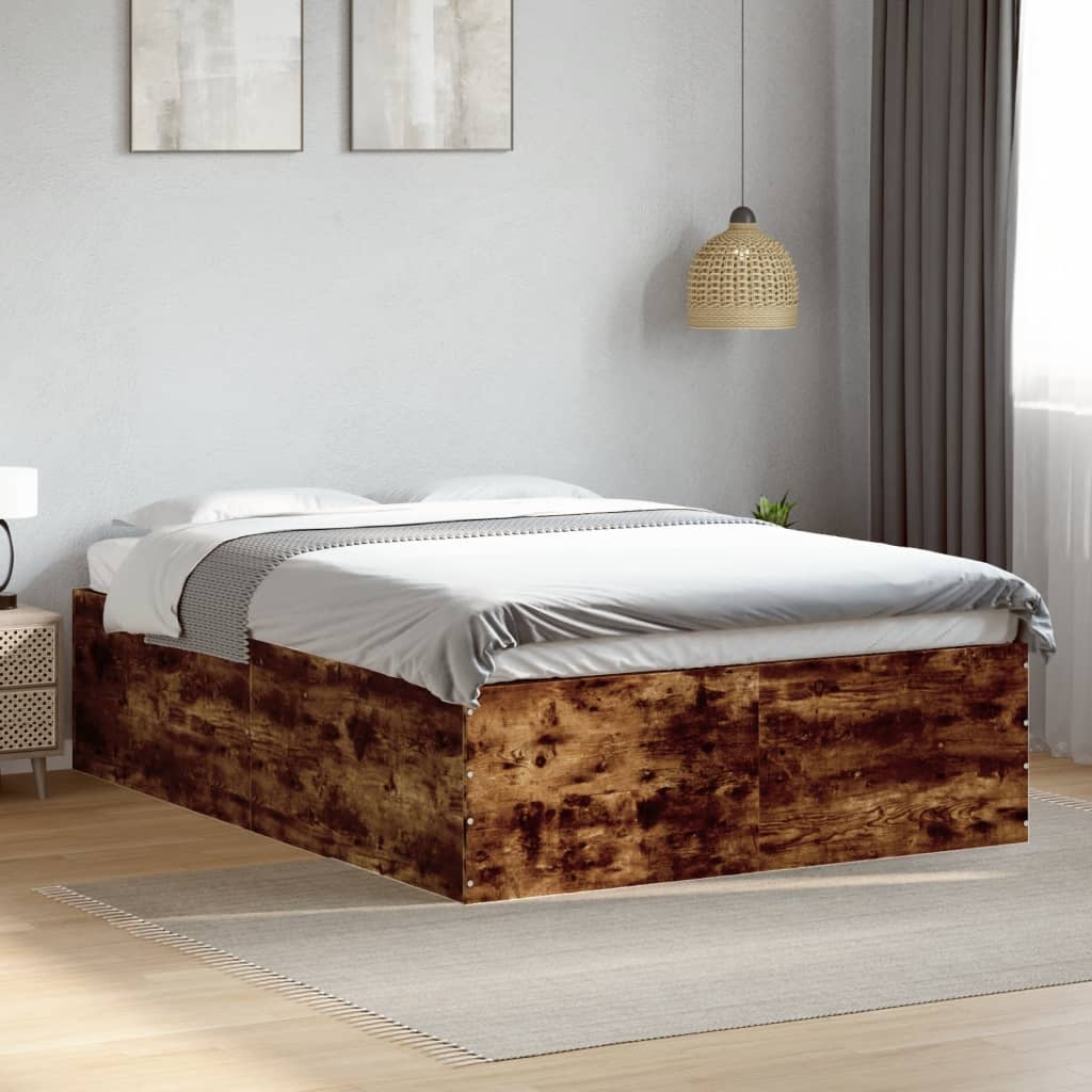 Sengeramme røkt eik 120x190 cm konstruert tre