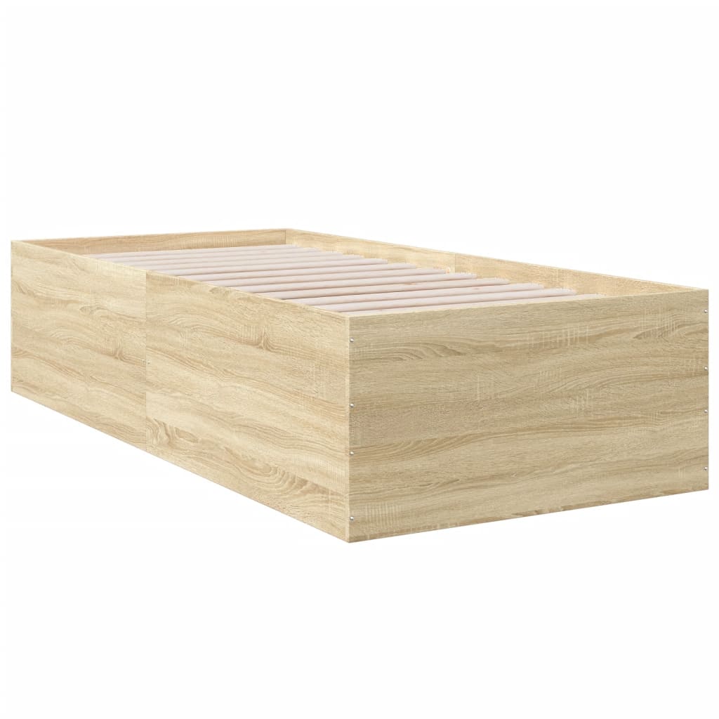 Sengeramme sonoma eik 100x200 cm konstruert tre