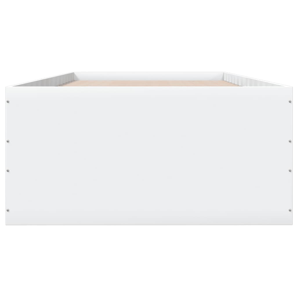 Sengeramme hvit 90x200 cm konstruert tre