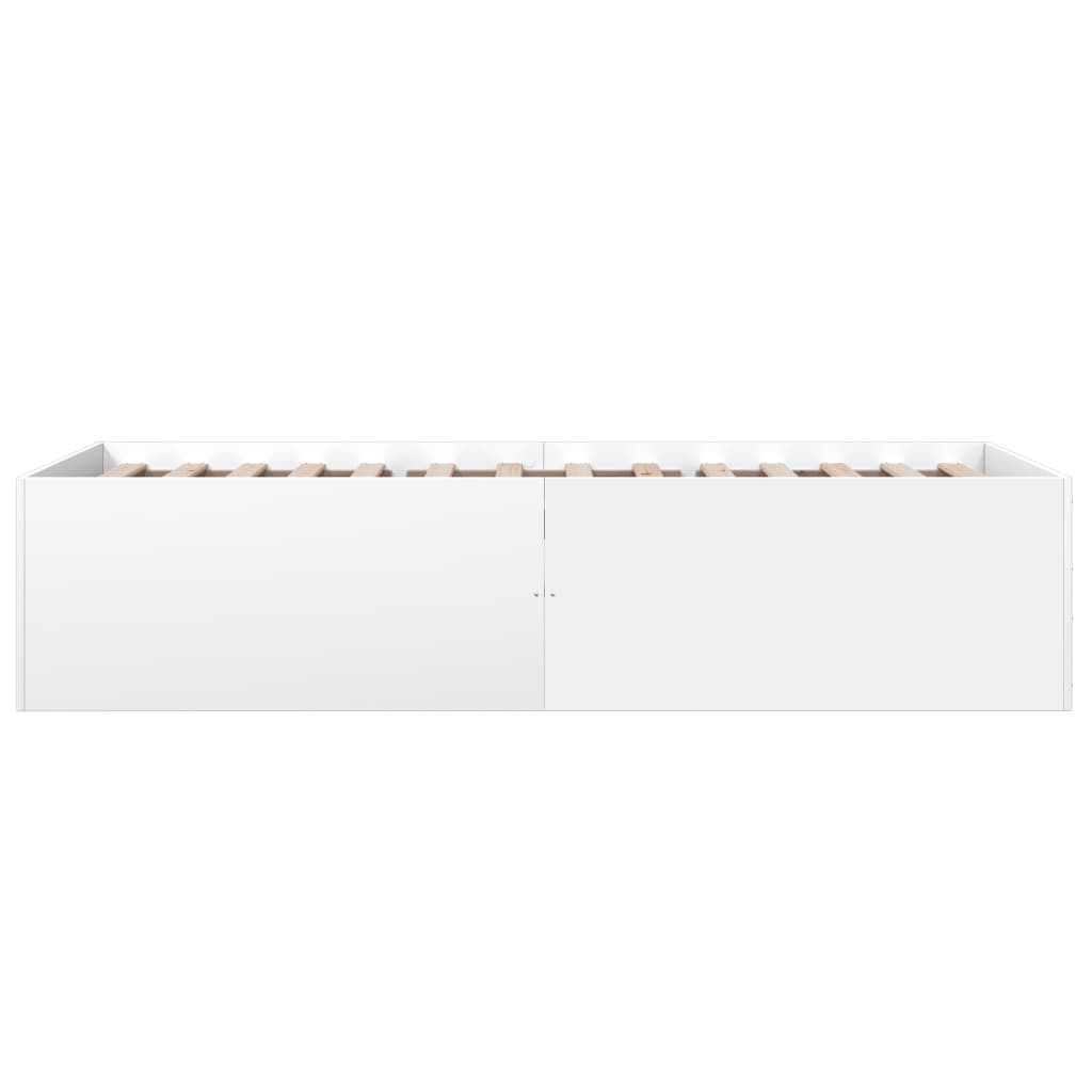 Sengeramme hvit 90x200 cm konstruert tre