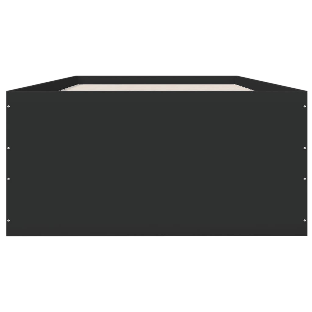Sengeramme svart 90x200 cm konstruert tre