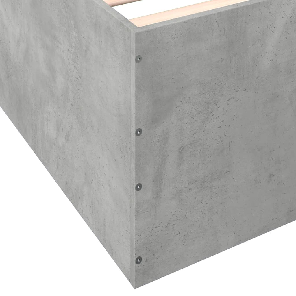 Sengeramme betonggrå 90x190 cm konstruert tre