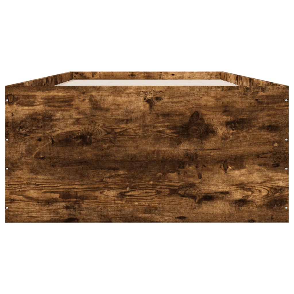 Sengeramme røkt eik 75x190 cm konstruert tre