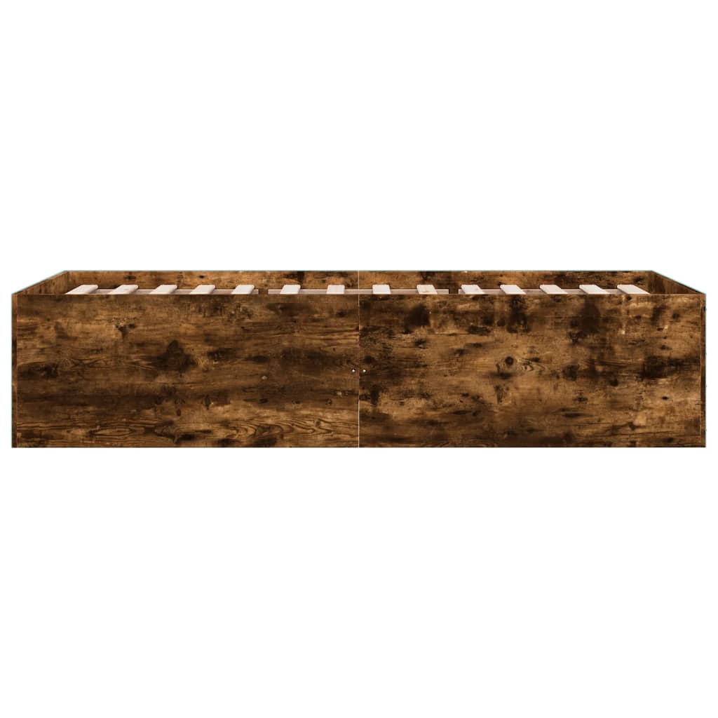 Sengeramme røkt eik 75x190 cm konstruert tre