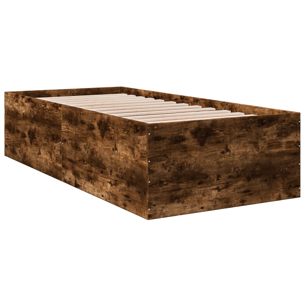 Sengeramme røkt eik 75x190 cm konstruert tre