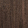 Sengeramme brun eik 200x200 cm konstruert tre