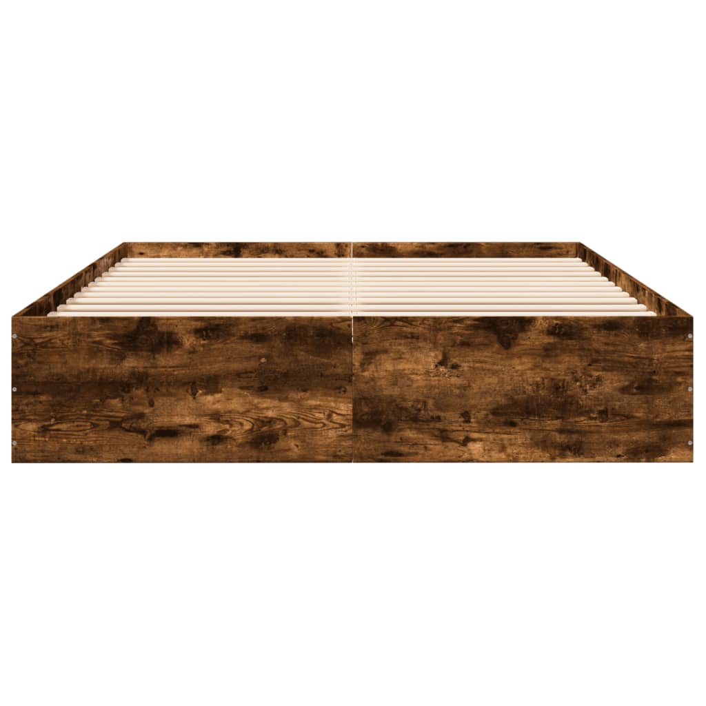 Sengeramme røkt eik 150x200 cm konstruert tre