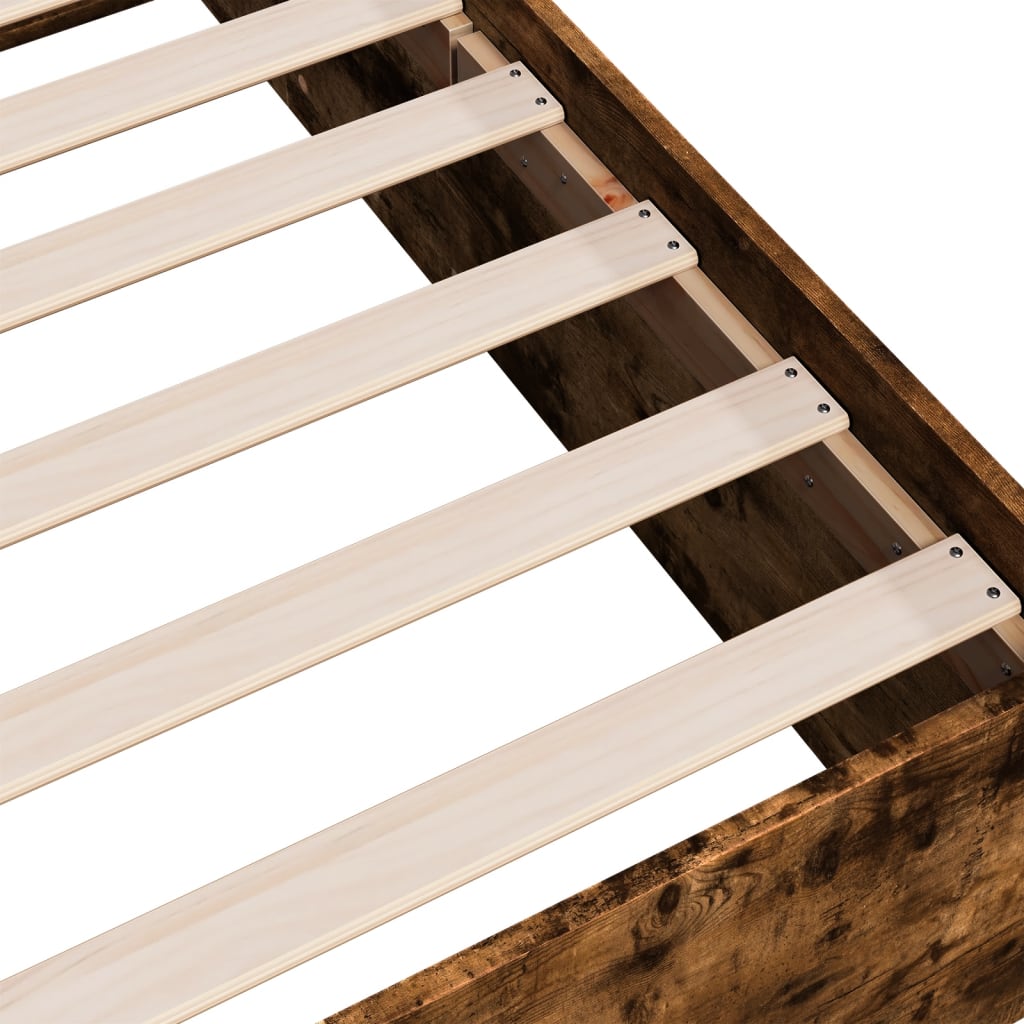 Sengeramme røkt eik 150x200 cm konstruert tre