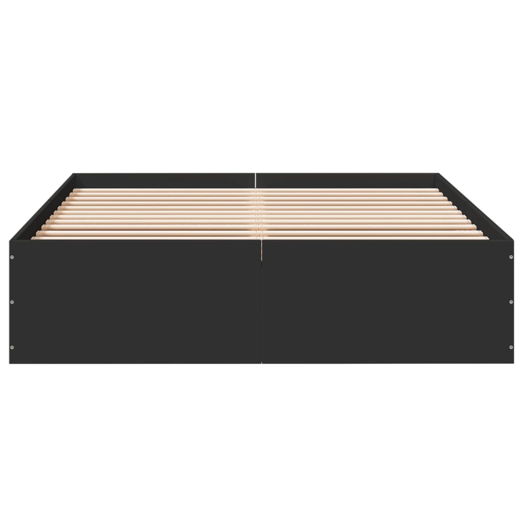 Sengeramme svart 120x190 cm konstruert tre