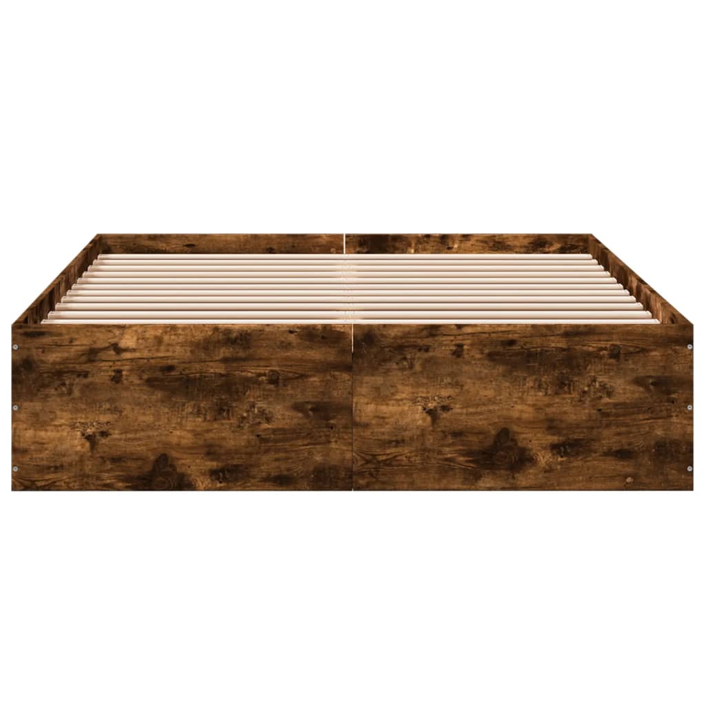 Sengeramme røkt eik 120x190 cm konstruert tre