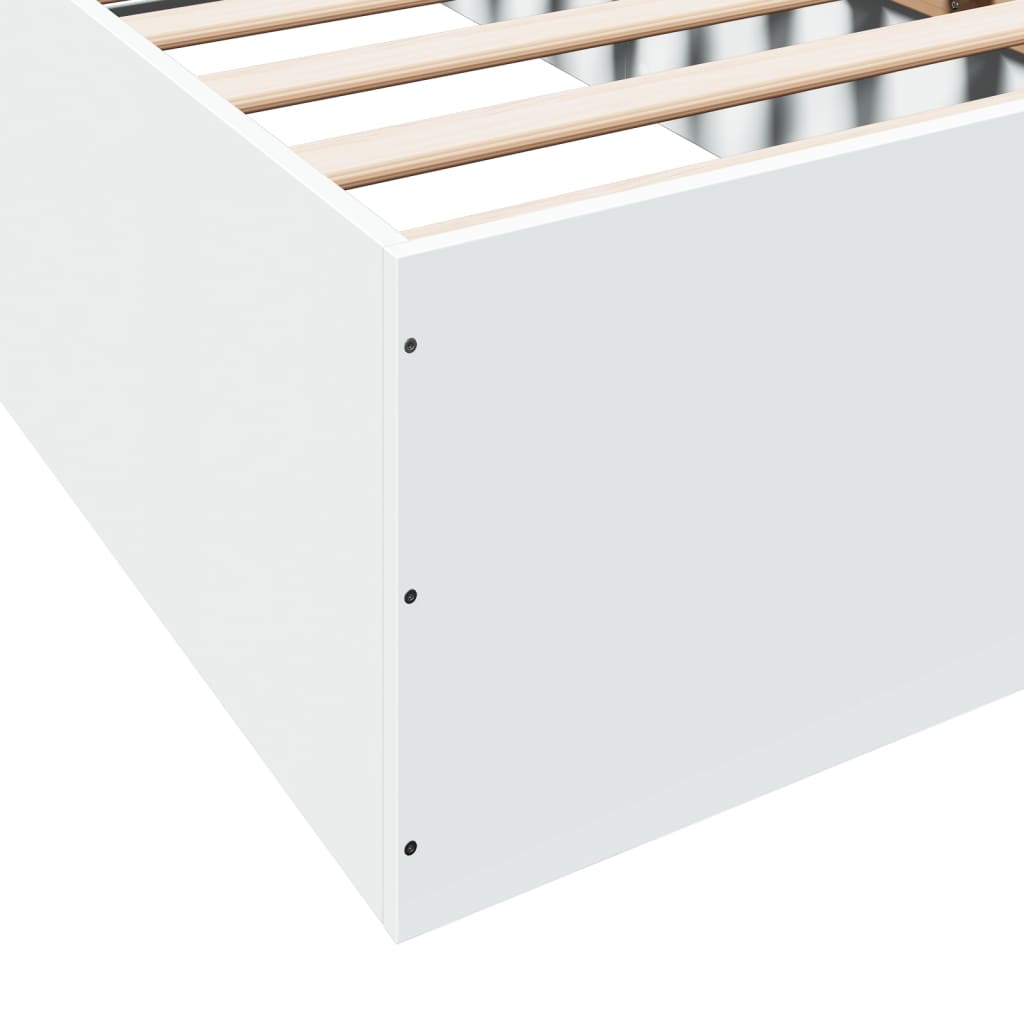 Sengeramme hvit 100x200 cm konstruert tre