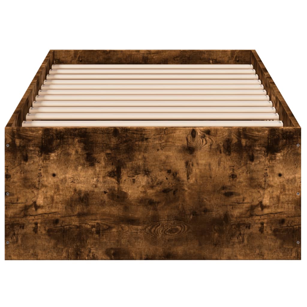 Sengeramme røkt eik 100x200 cm konstruert tre