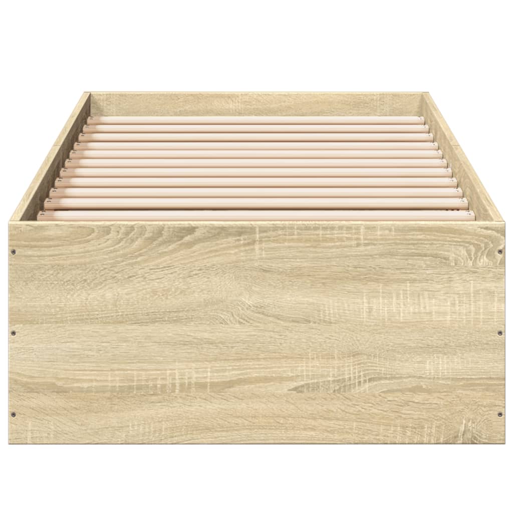 Sengeramme sonoma eik 90x190 cm konstruert tre