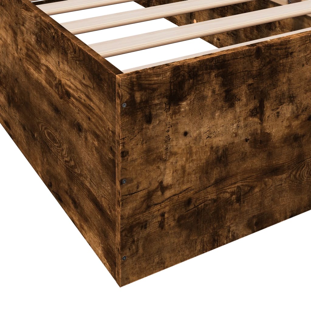 Sengeramme røkt eik 90x190 cm konstruert tre