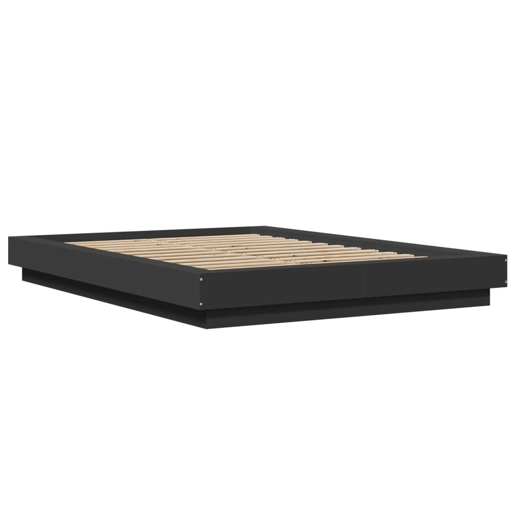 Sengeramme svart 120x200 cm konstruert tre