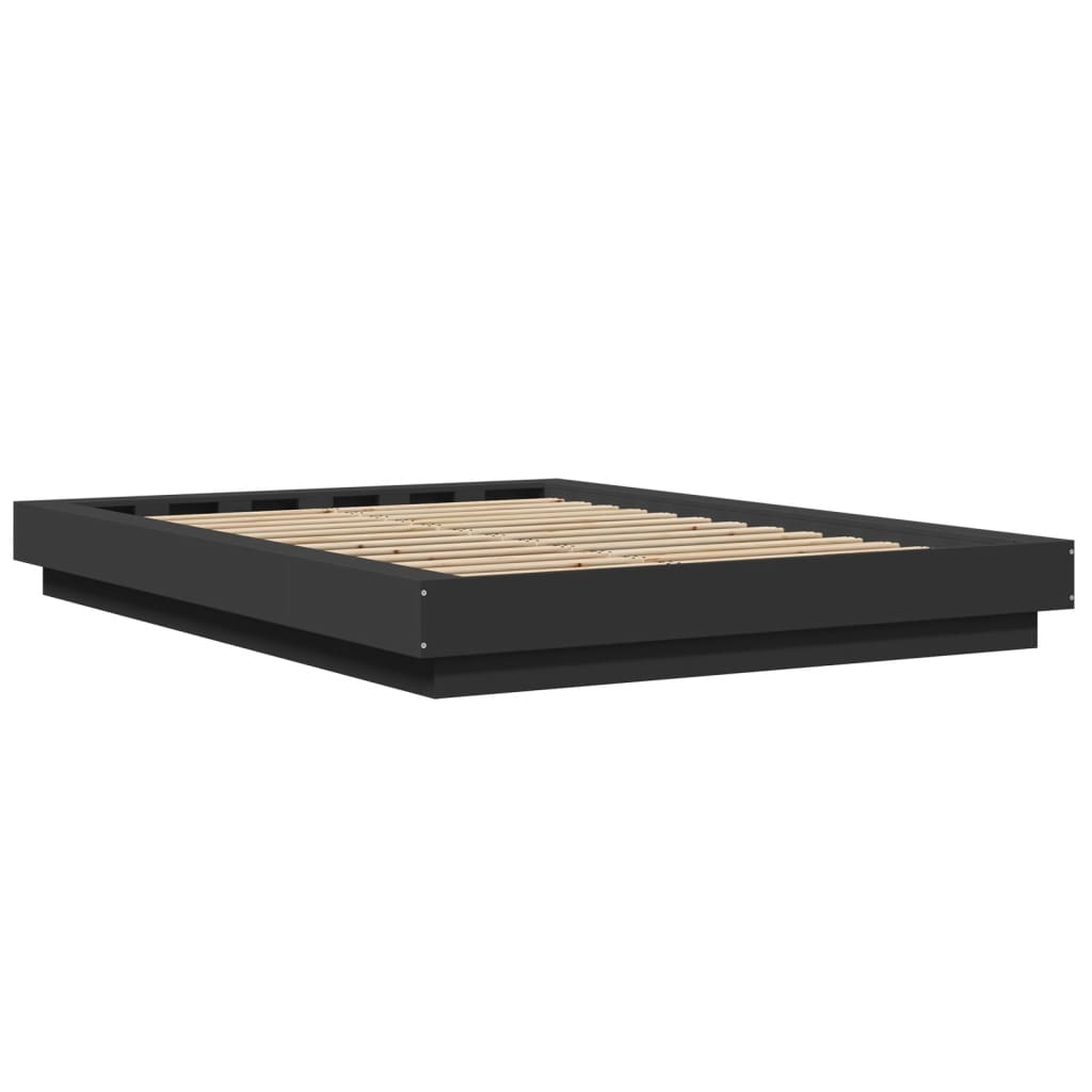 Sengeramme svart 120x200 cm konstruert tre