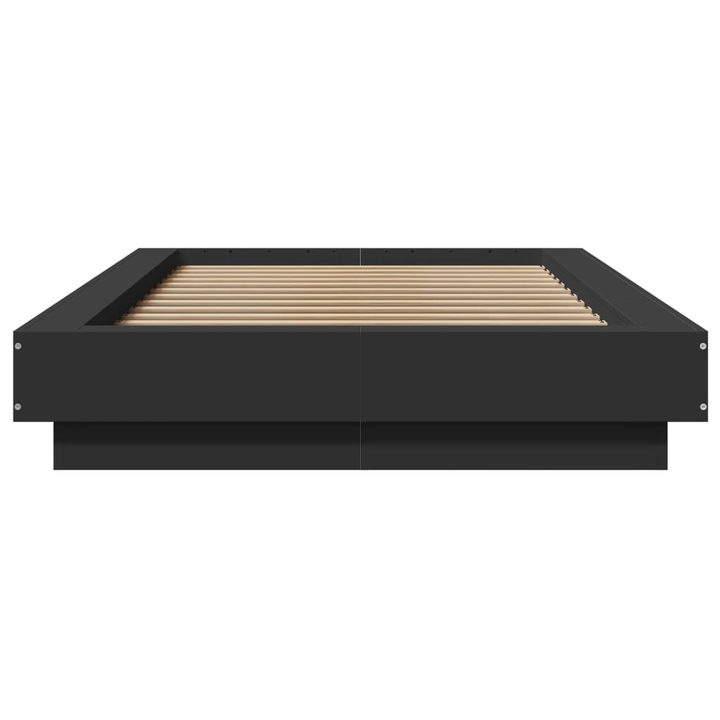 Sengeramme svart 100x200 cm konstruert tre