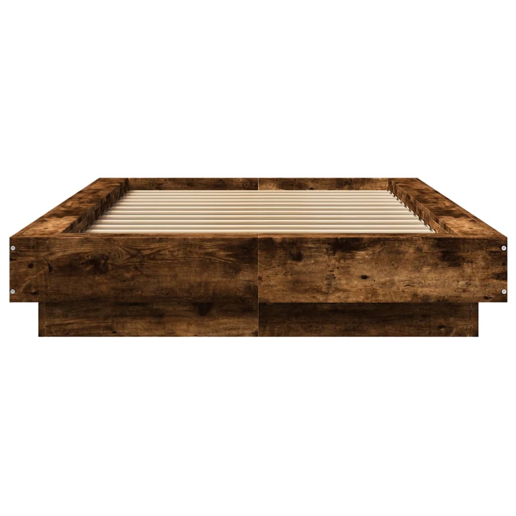 Sengeramme røkt eik 100x200 cm konstruert tre