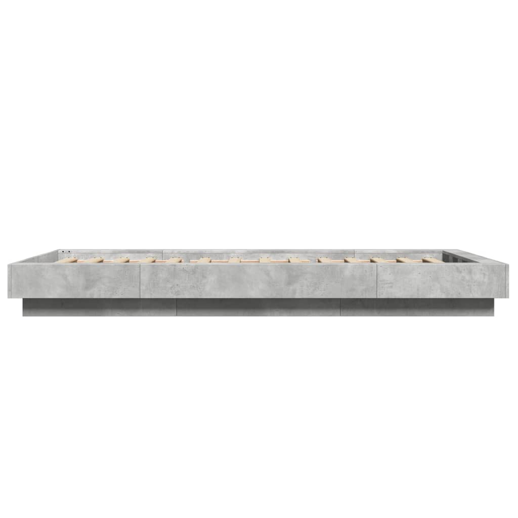 Sengeramme betonggrå 90x190 cm konstruert tre