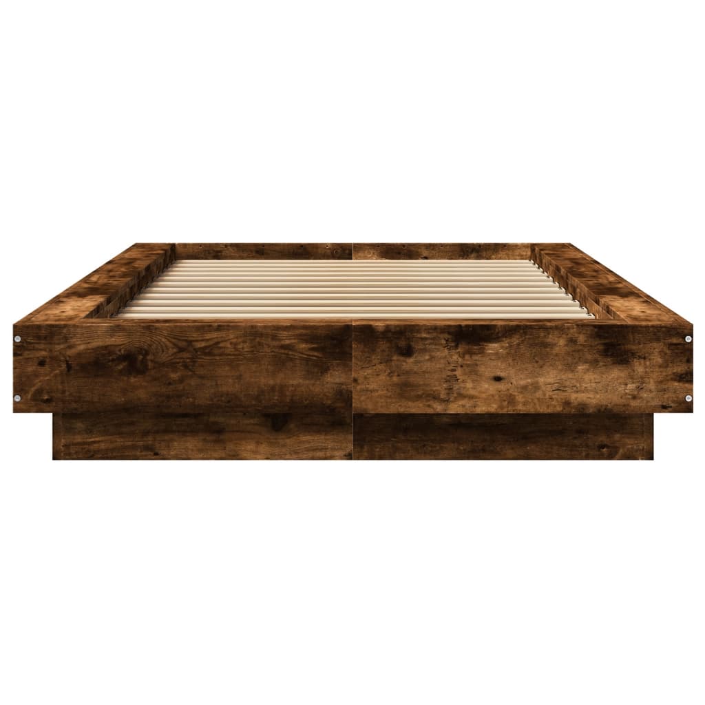Sengeramme røkt eik 90x190 cm konstruert tre