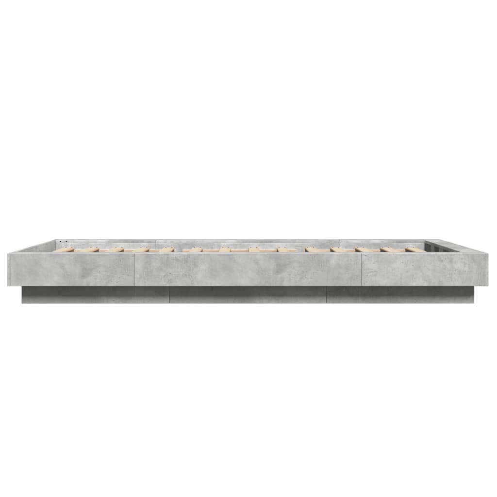 Sengeramme betonggrå 75x190 cm konstruert tre