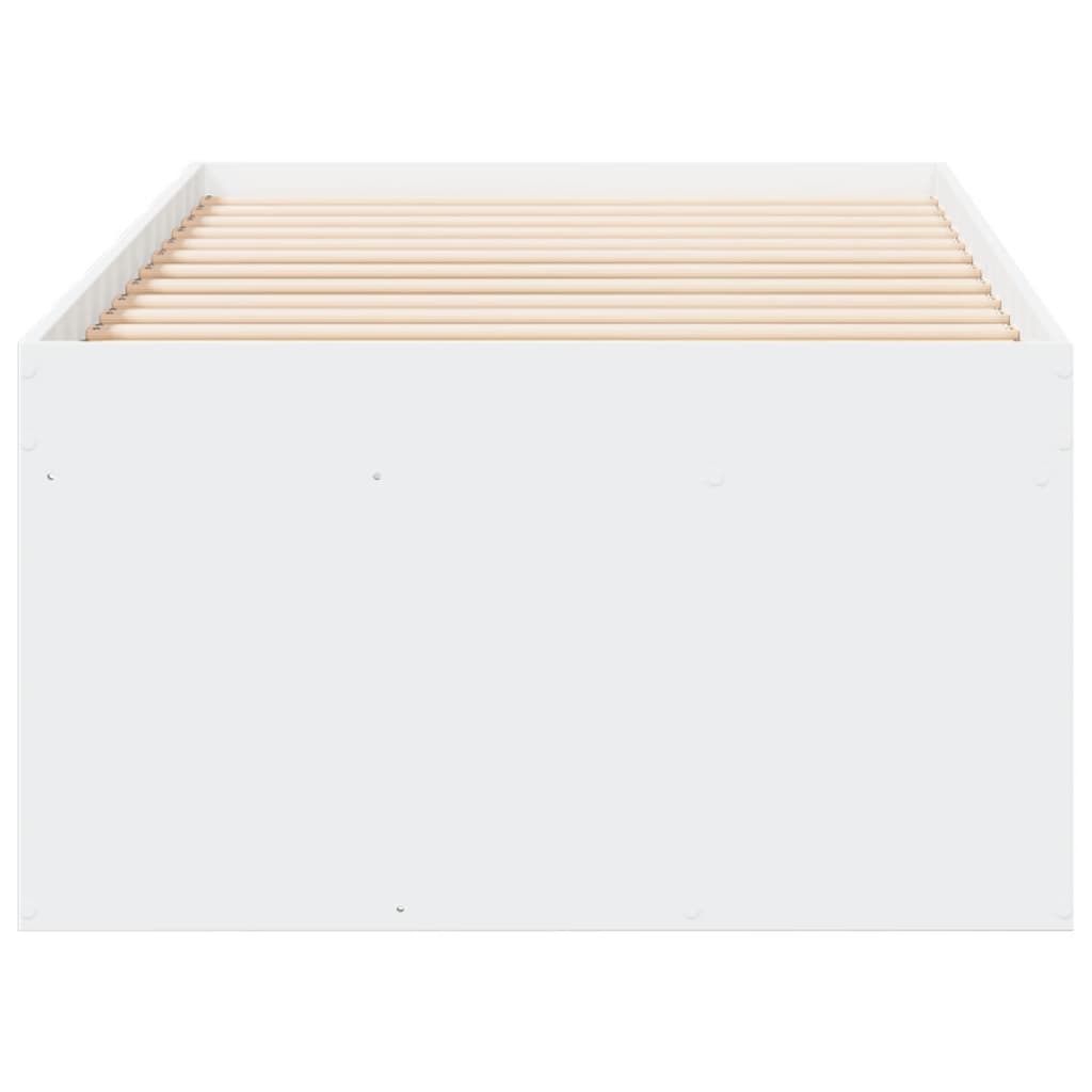 Dagseng med skuffer uten Madrass Hvit 75x190 cm