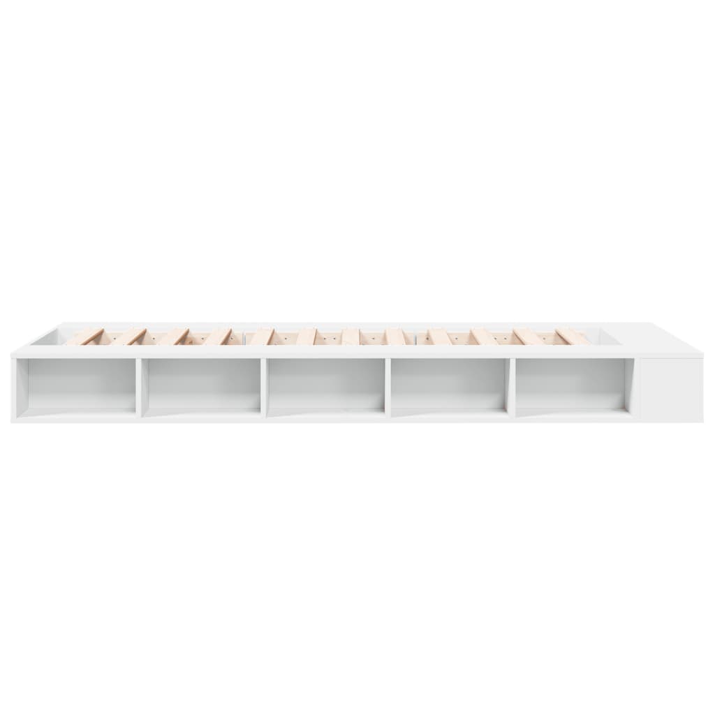 Sengeramme hvit 100x200 cm konstruert tre