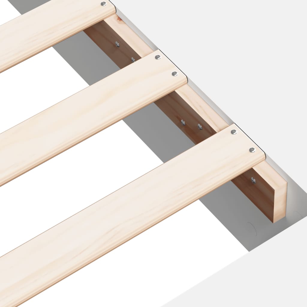Sengeramme hvit 100x200 cm konstruert tre