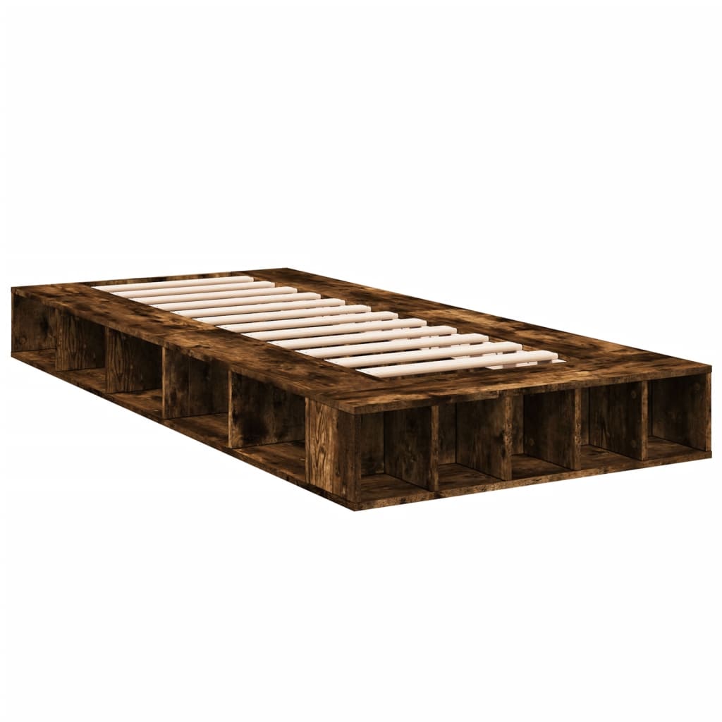 Sengeramme røkt eik 100x200 cm konstruert tre