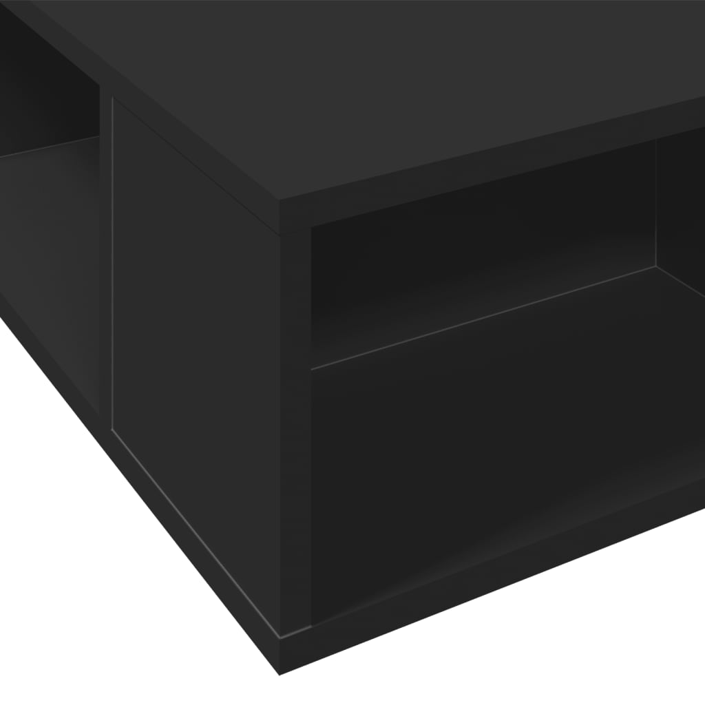 Sengeramme svart 90x190 cm konstruert tre