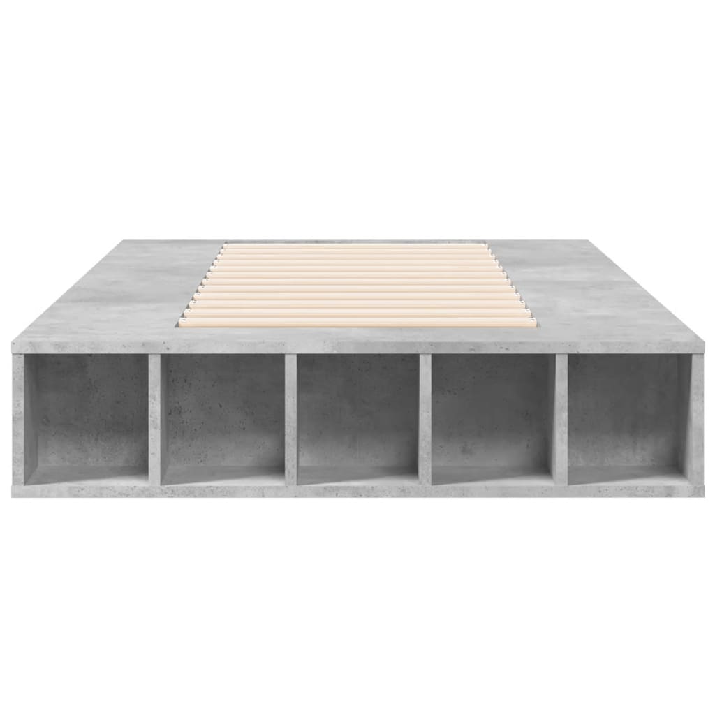 Sengeramme betonggrå 90x190 cm konstruert tre