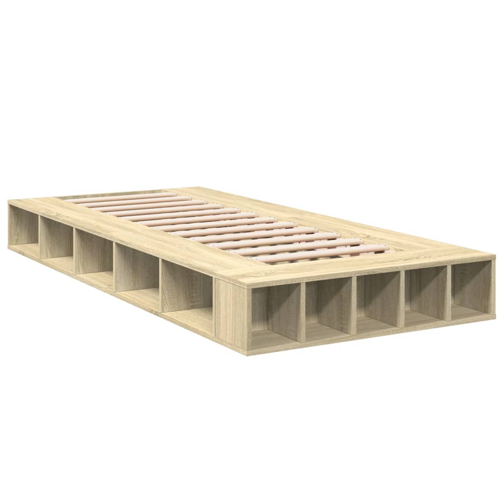 Sengeramme sonoma eik 75x190 cm konstruert tre