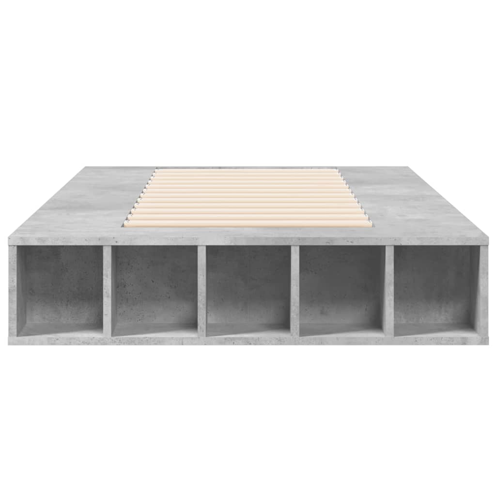 Sengeramme betonggrå 75x190 cm konstruert tre