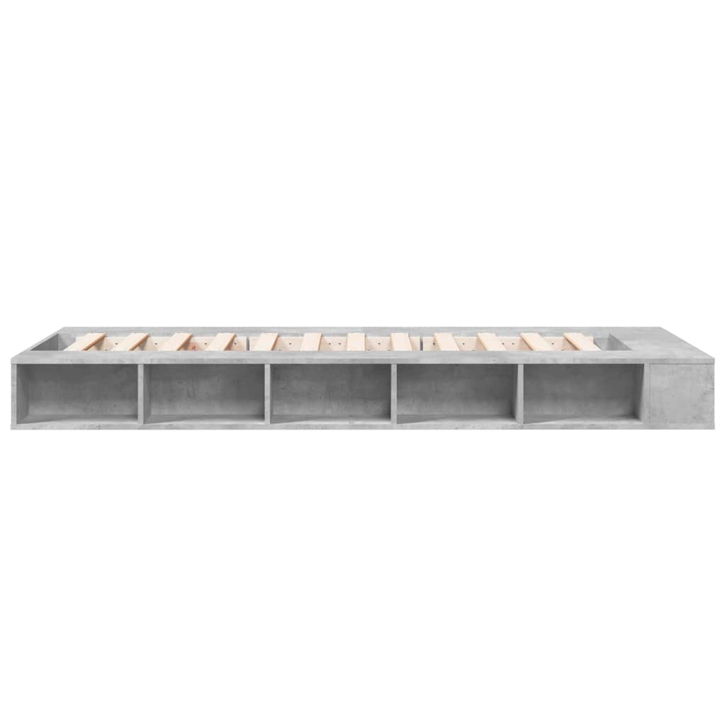 Sengeramme betonggrå 75x190 cm konstruert tre