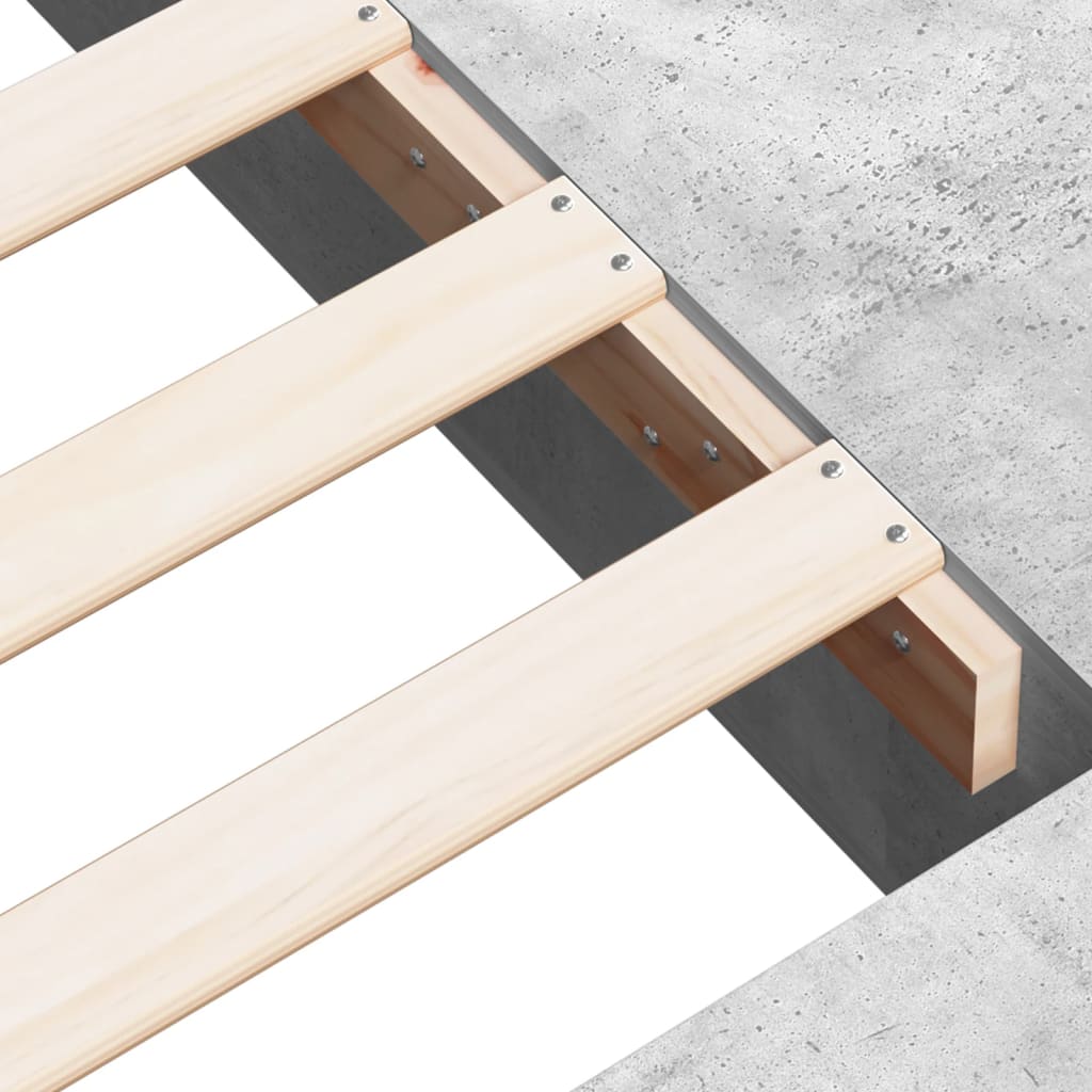 Sengeramme betonggrå 75x190 cm konstruert tre