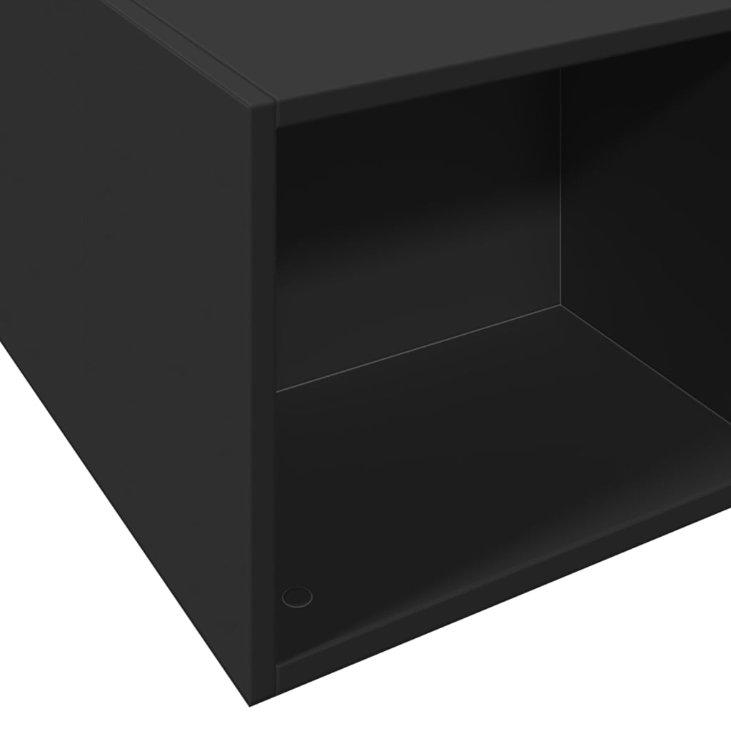 Sengeramme svart 160x200 cm konstruert tre