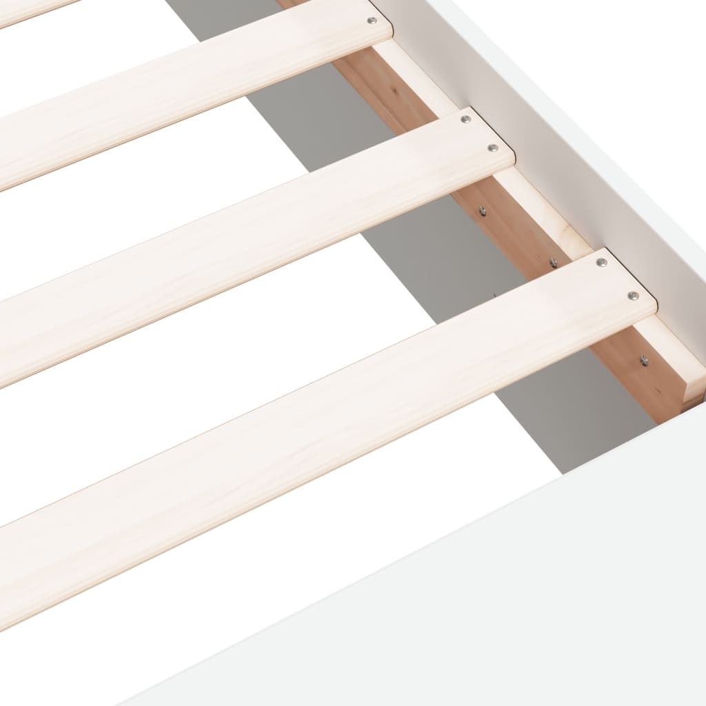Sengeramme hvit 100x200 cm konstruert tre