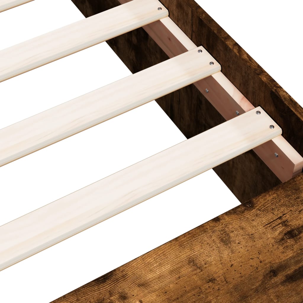 Sengeramme røkt eik 100x200 cm konstruert tre
