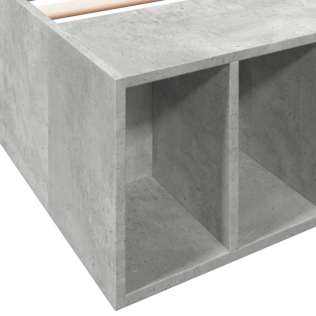 Sengeramme betonggrå 90x190 cm konstruert tre