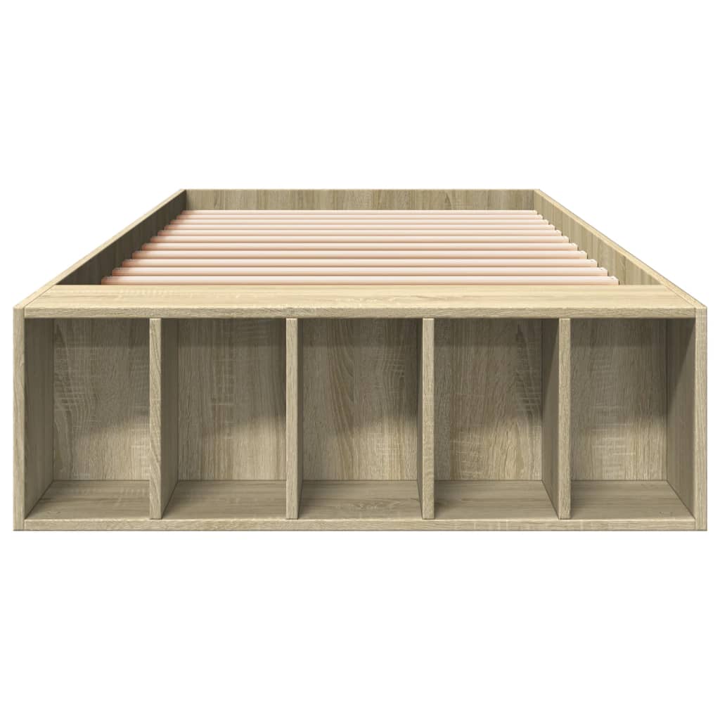 Sengeramme sonoma eik 75x190 cm konstruert tre
