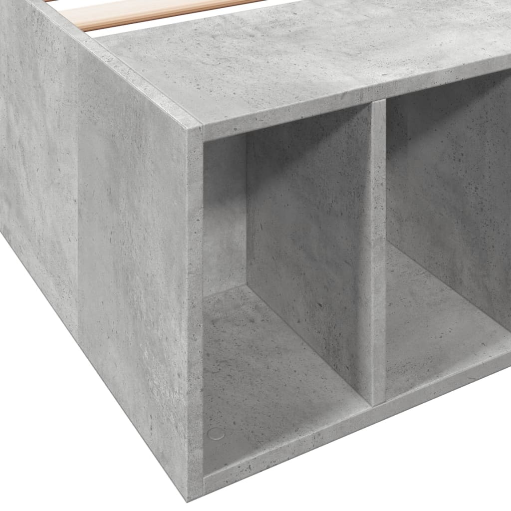 Sengeramme betonggrå 75x190 cm konstruert tre