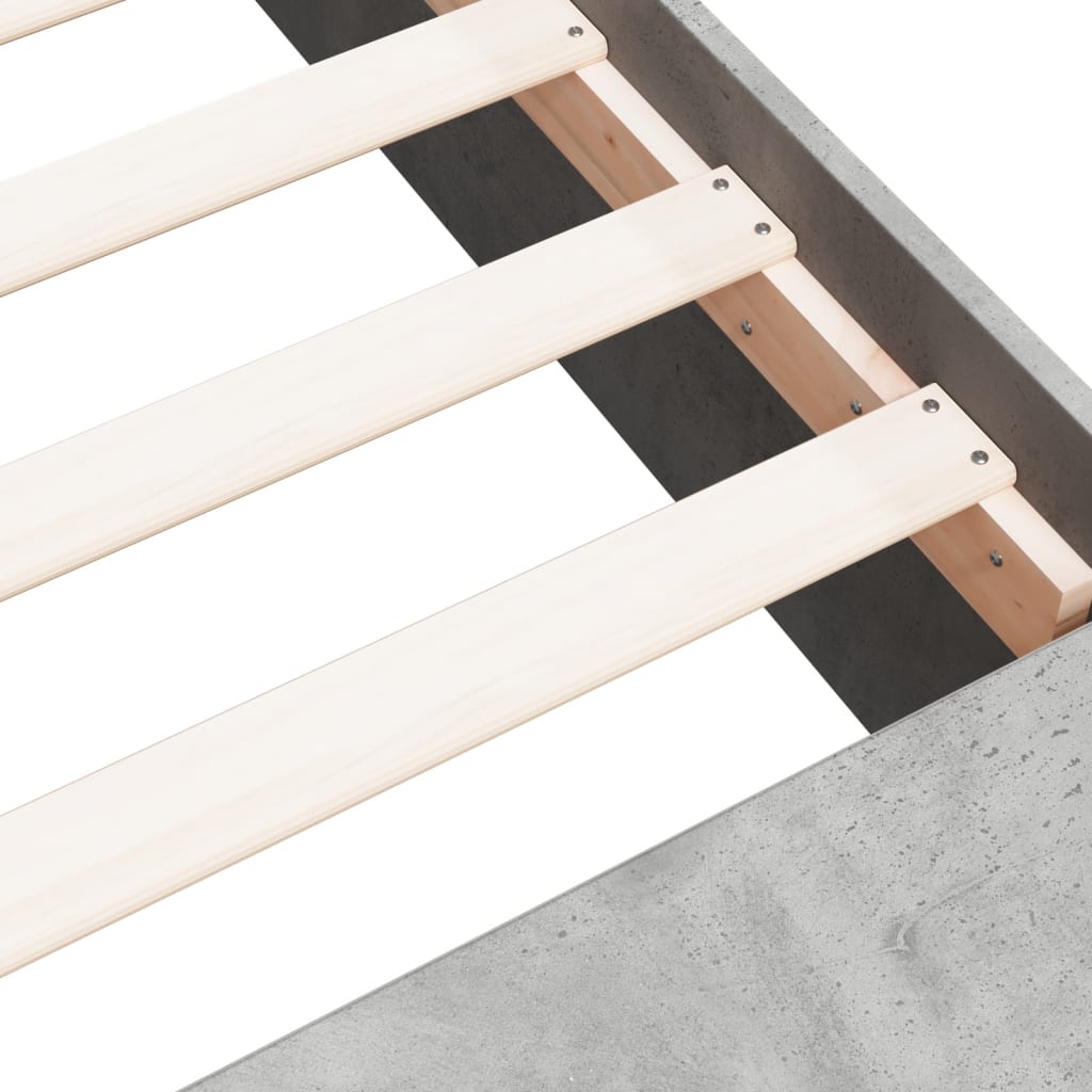 Sengeramme betonggrå 75x190 cm konstruert tre