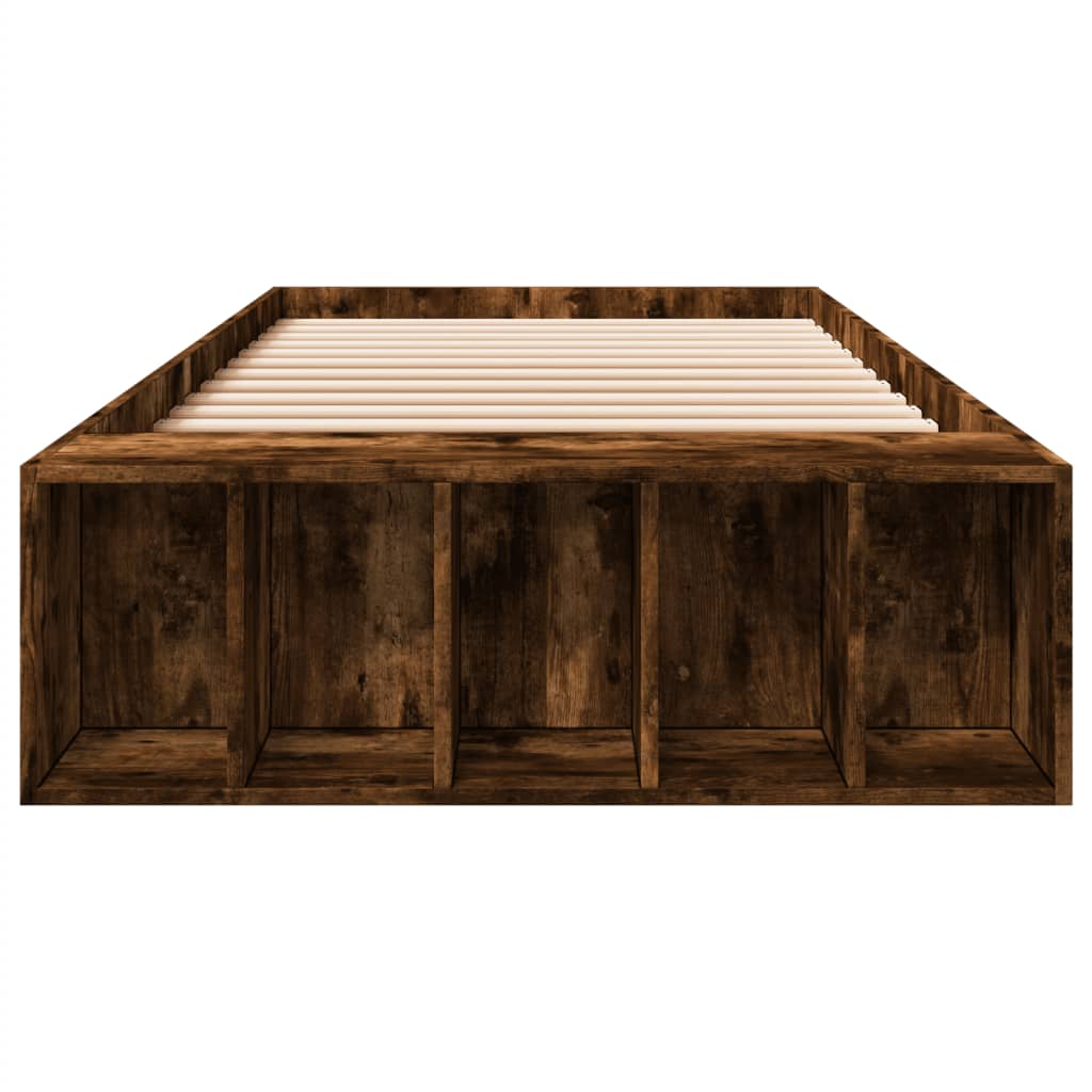 Sengeramme røkt eik 75x190 cm konstruert tre