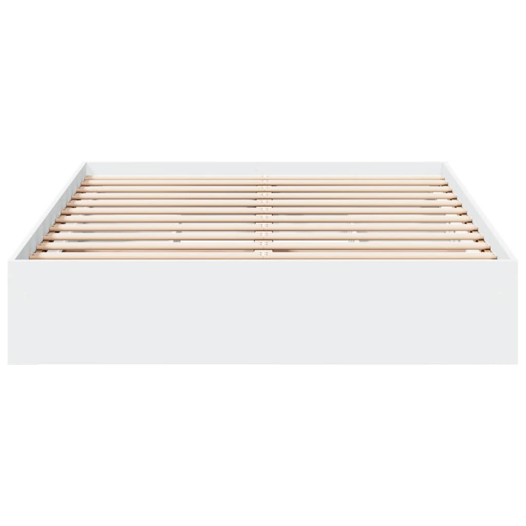 Sengeramme med skuffer hvit 120x200 cm konstruert tre