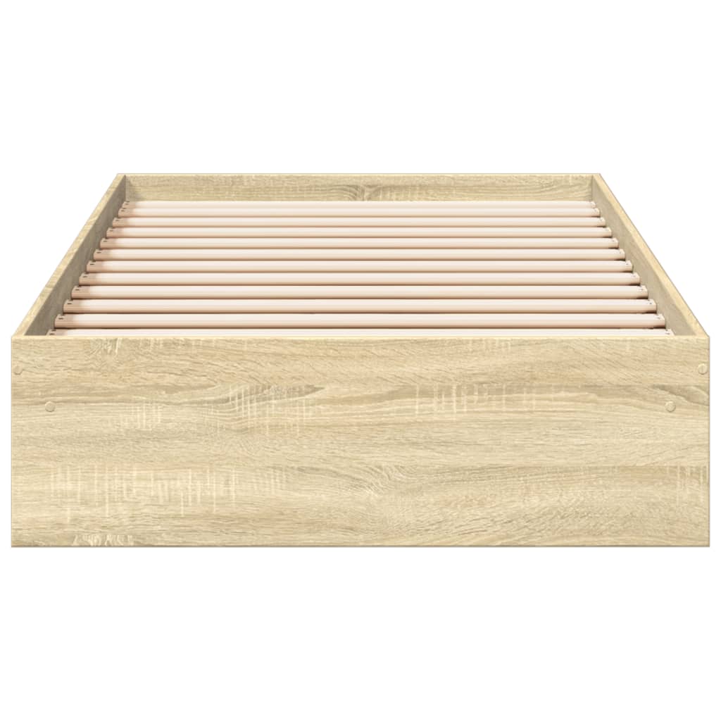 Sengeramme med skuffer sonoma eik 100x200 cm konstruert tre