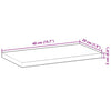 Flytende hylle 40x20x2 cm ubehandlet heltre akasie