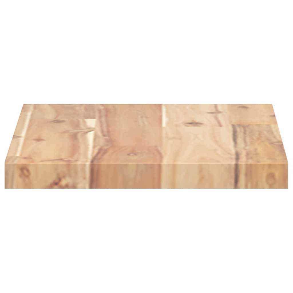 Flytende hyller 3 stk 40x20x2 cm ubehandlet heltre akasie